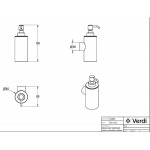 Dispenser από ορείχαλκο επίτοιχος τύπος 220ml, Light Gold Brushed, χρώμα: Χρυσό επιφάνεια: Βουρτσισμένη Dispenser