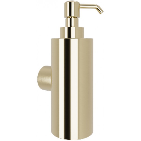 Dispenser από ορείχαλκο επίτοιχος τύπος 220ml, Light Gold Brushed, χρώμα: Χρυσό επιφάνεια: Βουρτσισμένη Dispenser