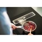 Εστίες με απορροφητήρα Black με γρίλιες Stainless Steel 83x52 Εστίες