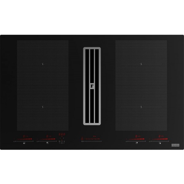 Εστίες με απορροφητήρα Black με γρίλιες Stainless Steel 83x52 Εστίες