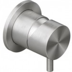 Διακόπτης μπαταρίας νιπτήρος εντοιχιζόμενος από inox, χρώμα: Χρωμέ επιφάνεια: Βουρτσισμένη Διακόπτες