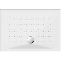 Ντουζιέρα ορθογώνια 100x70x4 από πορσελάνη antislip, Extraglaze antibacterial, χρώμα: Λευκό επιφάνεια: Γυαλιστερή Ορθογώνιες