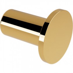 Hook Flat wall mounted material: Brass single, color: Gold surface: Glossy Hooks