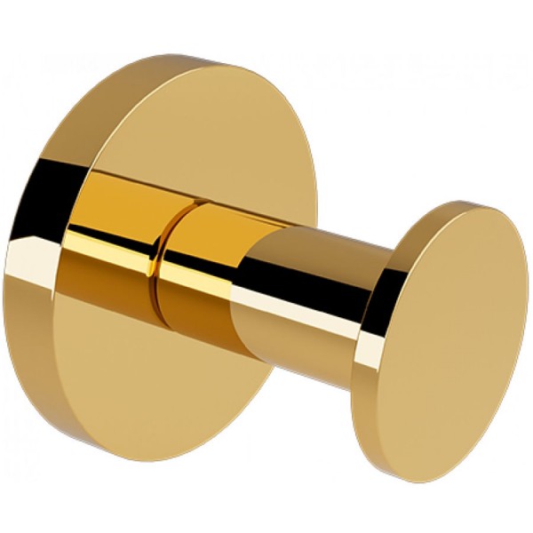 Hook Flat wall mounted material: Brass single, color: Gold surface: Glossy Hooks