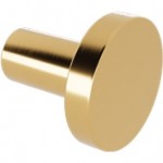 Hook Flat wall mounted material: Brass single, color: Gold surface: Glossy Hooks