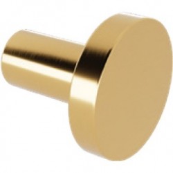 Άγκιστρο από ορείχαλκο μονό Φ3,8cm, Warm Gold Gloss, χρώμα: Χρυσό επιφάνεια: Γυαλιστερή Άγκιστρα