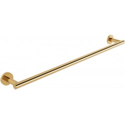 Towel 60cm Fixed material: Brass single, color: Gold surface: Brushed Towel rails