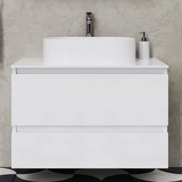 Βάση επίπλου χωρίς νιπτήρα 90x60x46 από MDF PET με πάγκο Solid, με 2 συρτάρια, Lacato White επίτοιχου τύπου, χρώμα: Λευκό Βάσεις επίπλου χωρίς νιπτήρα Βάση επίπλου χωρίς νιπτήρα 90x60x46 από MDF PET με πάγκο Solid, με 2 συρτάρια, Lacato White επίτοιχου τύπου, χρώμα: Λευκό Βάσεις επίπλου χωρίς νιπτήρα