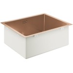 Sink Stainless (Steel) 50x40 material: Inox surface: Brushed free nested / Undermount 1 bowl (55x45), color: Pink Gold