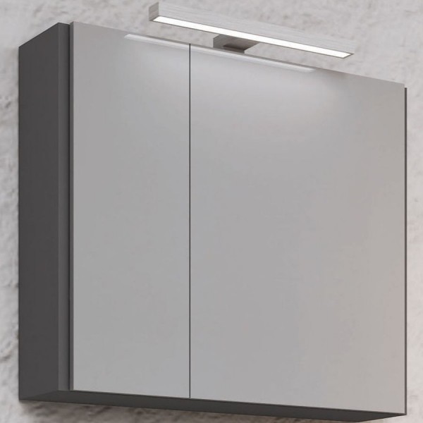 Καθρέπτης, σχήμα: Ορθογώνιο 70x55x15 από MDF PET με ντουλάπι, Lacato Grey, χρώμα: Γκρι Καθρέπτες μπάνιου Καθρέπτης, σχήμα: Ορθογώνιο 70x55x15 από MDF PET με ντουλάπι, Lacato Grey, χρώμα: Γκρι Καθρέπτες μπάνιου