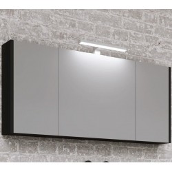 Bathroom mirror, shape: Rectangle 120x55x15 material: MDF PET, color: Black Mirrors