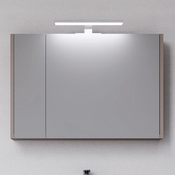 Bathroom mirror, shape: Rectangle 80x15x55 material: Wood composite, color: Wood Grey Bathroom mirror, shape: Rectangle 80x15x55 material: Wood composite, color: Wood Grey
