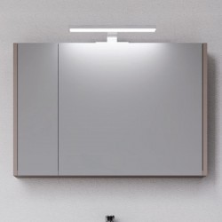 Bathroom mirror, shape: Rectangle 80x15x55 material: Wood composite, color: Wood Grey Mirrors