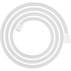 Shower hose 200cm material: Recycled plastic, color: White surface: Matt Shower hoses