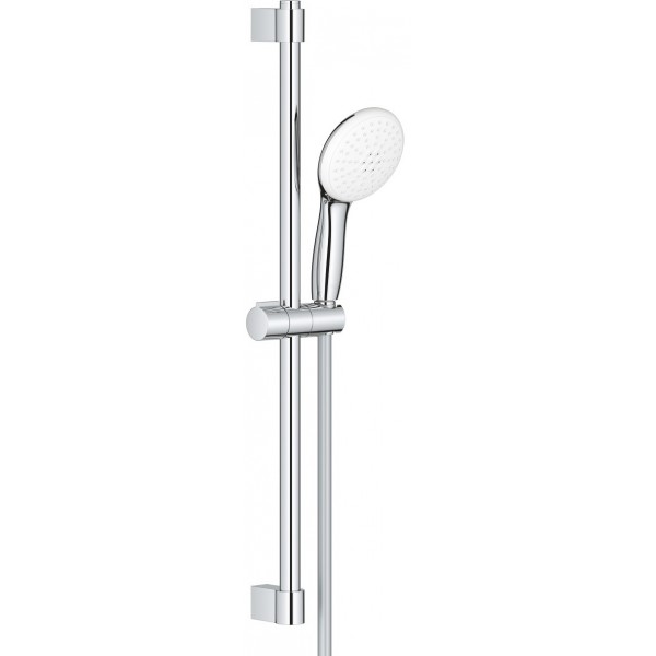Shower slider rail 60cm material: Brass with hand shower & hose, color: Chrome surface: Glossy Shower slider rails