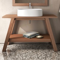 Furniture base without washbasin 80x45x70 material: Wood composite countertop, color: Cherry wood Cabinets without wash basin