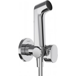 Bidet system external part Mixing material: Brass, color: Chrome surface: Glossy Wall-mounted bidet hand shower systems