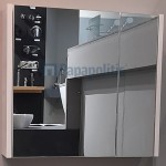 Bathroom mirror, shape: Rectangle 60x55x15 material: Wood composite, color: White wood Mirrors Bathroom mirror, shape: Rectangle 60x55x15 material: Wood composite, color: White wood Mirrors