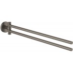 Πετσετοθήκη 43,9cm Brushed Hard Graphite πτυσσόμενη από ορείχαλκο διπλή, χρώμα: Γκρι επιφάνεια: Βουρτσισμένη Πετσετοθήκες Πετσετοθήκη 43,9cm Brushed Hard Graphite πτυσσόμενη από ορείχαλκο διπλή, χρώμα: Γκρι επιφάνεια: Βουρτσισμένη Πετσετοθήκες