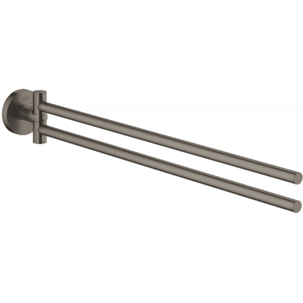 Πετσετοθήκη 43,9cm Brushed Hard Graphite πτυσσόμενη από ορείχαλκο διπλή, χρώμα: Γκρι επιφάνεια: Βουρτσισμένη Πετσετοθήκες Πετσετοθήκη 43,9cm Brushed Hard Graphite πτυσσόμενη από ορείχαλκο διπλή, χρώμα: Γκρι επιφάνεια: Βουρτσισμένη Πετσετοθήκες