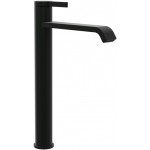 Μπαταρία νιπτήρος επικαθήμενη αναμεικτική από ορείχαλκο για νιπτήρα ελεύθερης τοποθέτησης χωρίς βαλβίδα, χρώμα: Μαύρο επιφάνεια: Ματ Επικαθήμενες