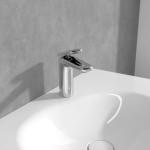 Μπαταρία νιπτήρος επικαθήμενη αναμεικτική από ορείχαλκο με βαλβίδα pop-up , χρώμα: Χρωμέ επιφάνεια: Γυαλιστερή Επικαθήμενες