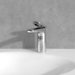 Μπαταρία νιπτήρος επικαθήμενη αναμεικτική από ορείχαλκο με βαλβίδα pop-up , χρώμα: Χρωμέ επιφάνεια: Γυαλιστερή Επικαθήμενες