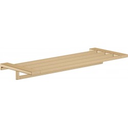 Shelve for towel 64,8x24,8x7,2 material: Brass Wall-hung, color: Bronze surface: Brushed Shelves for towels