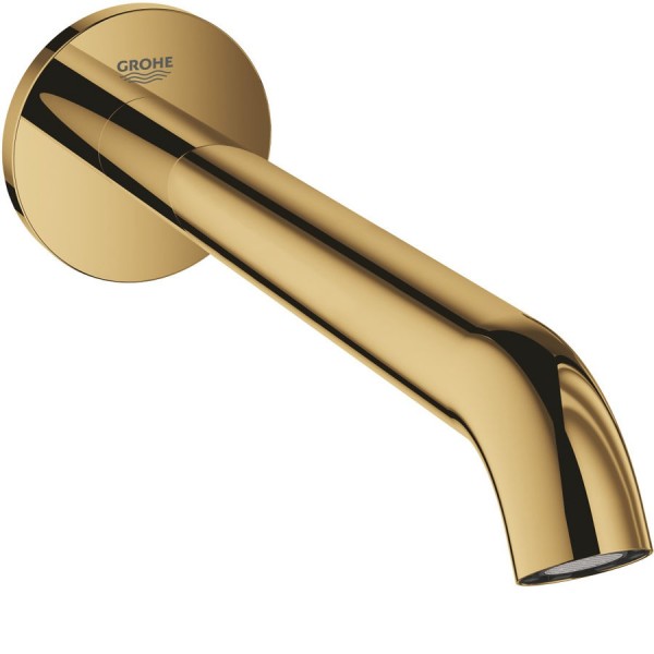 Εκροή (στόμιο) 22,1cm επίτοιχος τύπος από ορείχαλκο μπανιέρας Cool Sunrise, χρώμα: Χρυσό επιφάνεια: Γυαλιστερή Στόμια (ρουξούνια)