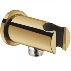 Shower holder Fixed With Outlet elbow material: Brass, color: Gold surface: Glossy Shower holders