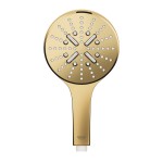 Shower head 3 jets, color: Gold surface: Glossy Hand showers