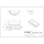 Bathtub Rectangular 150x70 material: Acrylic, color: Black no grab bars surface: Matt Rectangular Bathtub Rectangular 150x70 material: Acrylic, color: Black no grab bars surface: Matt Rectangular