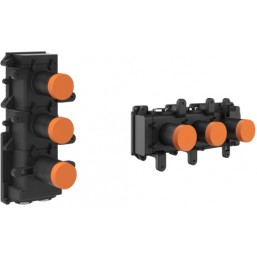 Shower tap Wall-mounted concealed part 2 way