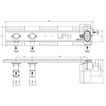 Shower tap Wall-mounted concealed part 2 way Wall-mounted - concealed part