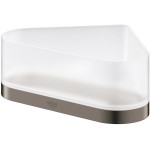 Sponge box material: Brass Corner mounted Single, color: Grey surface: Brushed Shower baskets