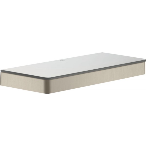 Shelve 30cm material: Brass, color: Chrome surface: Brushed Shelves