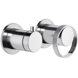 Shower tap Wall-mounted external part 2 holes 2 way material: Brass mixer without hand shower, hose and holder, color: Chrome surface: Glossy Wall-mounted - external part