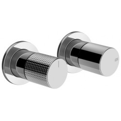 Shower tap Wall-mounted external part 2 holes 2 way material: Brass mixer without hand shower, hose and holder, color: Chrome surface: Glossy Wall-mounted - external part