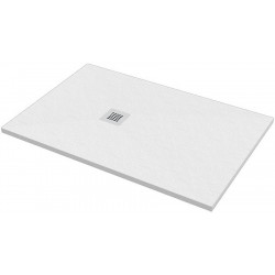 Shower tray Rectangular 120x80 material: Cast marble, color: White surface: Matt Rectangular