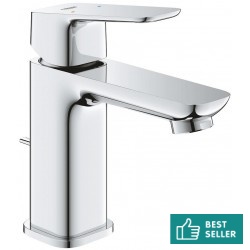 Μπαταρία νιπτήρος επικαθήμενη αναμεικτική από ορείχαλκο με βαλβίδα pop-up  S-Size, χρώμα: Χρωμέ επιφάνεια: Γυαλιστερή Επικαθήμενες