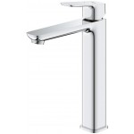 Wash basin tap Deck-mounted for free-standing washbasin material: Brass mixer Without waste XL-Size, smooth body, color: Chrome surface: Glossy Deck-mounted