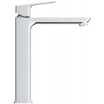 Wash basin tap Deck-mounted for free-standing washbasin material: Brass mixer Without waste XL-Size, smooth body, color: Chrome surface: Glossy Deck-mounted