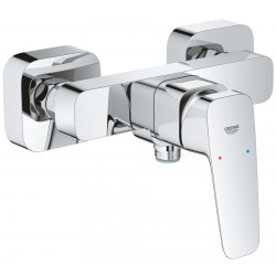 Shower tap Wall-mounted exposed material: Brass mixer without hand shower, hose and holder, color: Chrome surface: Glossy Wall-mouned exposed