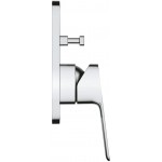 Shower tap Wall-mounted external part 2 way material: Brass mixer With plate without hand shower, hose and holder, color: Chrome surface: Glossy Wall-mounted - external part Shower tap Wall-mounted external part 2 way material: Brass mixer With plate without hand shower, hose and holder, color: Chrome surface: Glossy Wall-mounted - external part