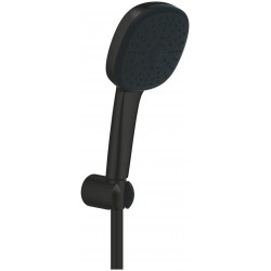Shower head W/ hose and holder 3 jets, color: Black surface: Matt Hand showers