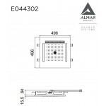 Κεφαλή ντους οροφής 50x50 από ορείχαλκο 3 ροών brushed gold, χρώμα: Χρυσό επιφάνεια: Βουρτσισμένη Κεφαλές ντους Κεφαλή ντους οροφής 50x50 από ορείχαλκο 3 ροών brushed gold, χρώμα: Χρυσό επιφάνεια: Βουρτσισμένη Κεφαλές ντους