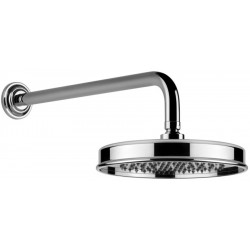 Shower head Wall-mounted 22,9x22,9 material: Brass, style: 1 spray, color: Chrome surface: Glossy Overhead showers