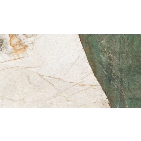 Floor tiles 59,7x119,7 Italy, style: marble 1st choice rettificato surface: Matt, hue: White/Green Plain tiles