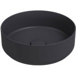 Washbasin Free standing 36x36x12 material: Porcelain Without hole Without overflow Anthracite Matt, color: Dark Grey surface: Matt Free standing Washbasin Free standing 36x36x12 material: Porcelain Without hole Without overflow Anthracite Matt, color: Dark Grey surface: Matt Free standing