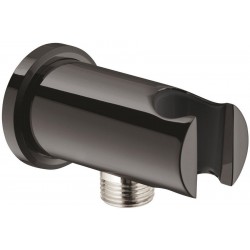Shower holder Fixed With Outlet elbow material: Brass, color: Grey surface: Glossy Shower holders